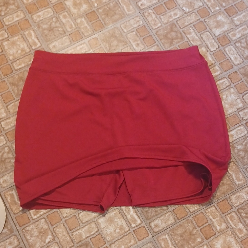 Women's Burgundy Skort Womens Size X Xlarge New No Tag
